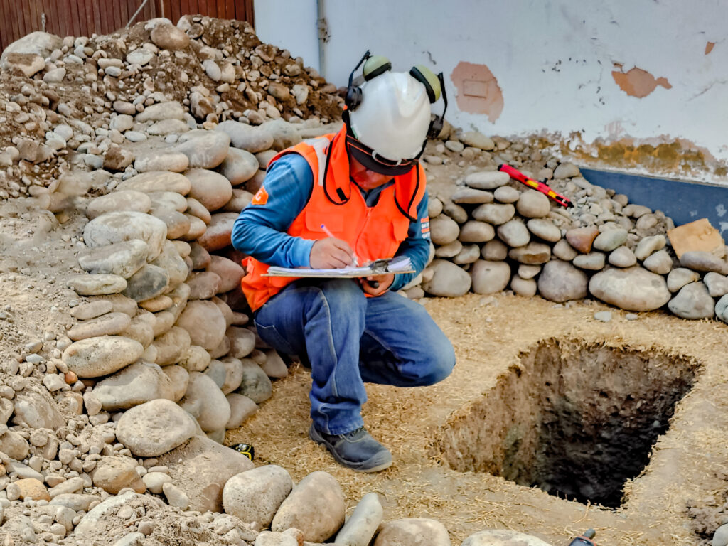 toma de muestra Calicatas