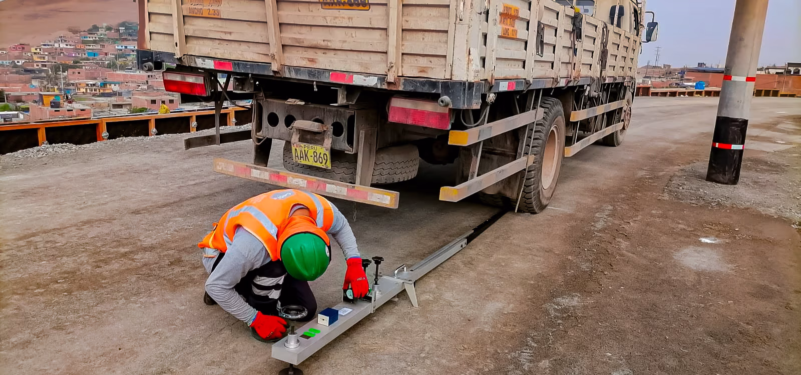 ensayo de deflectometría con viga Benkelman