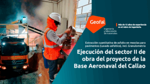 Extracción cuantitativa de asfalto en mezclas para pavimentos (Lavado asfaltico), incl. Granulometría