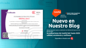 Acreditaciones de Geofal SAC hasta 2029