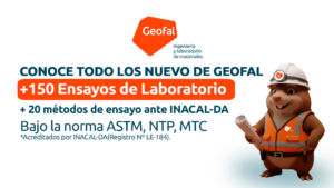 Lista de Ensayos de suelos Geofal 2026